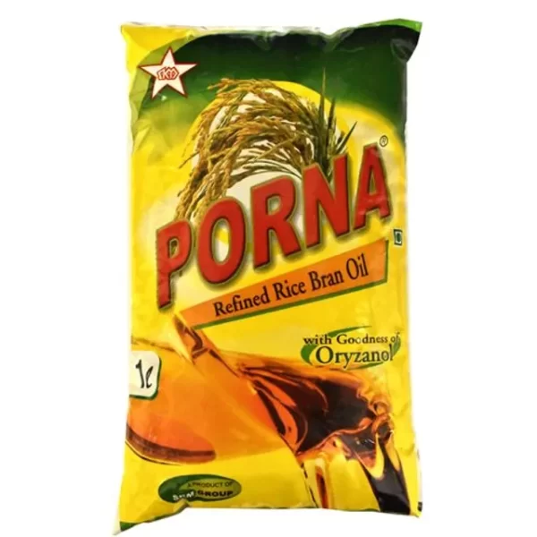 PORNA REFINED RICE BRAN OIL 1.L